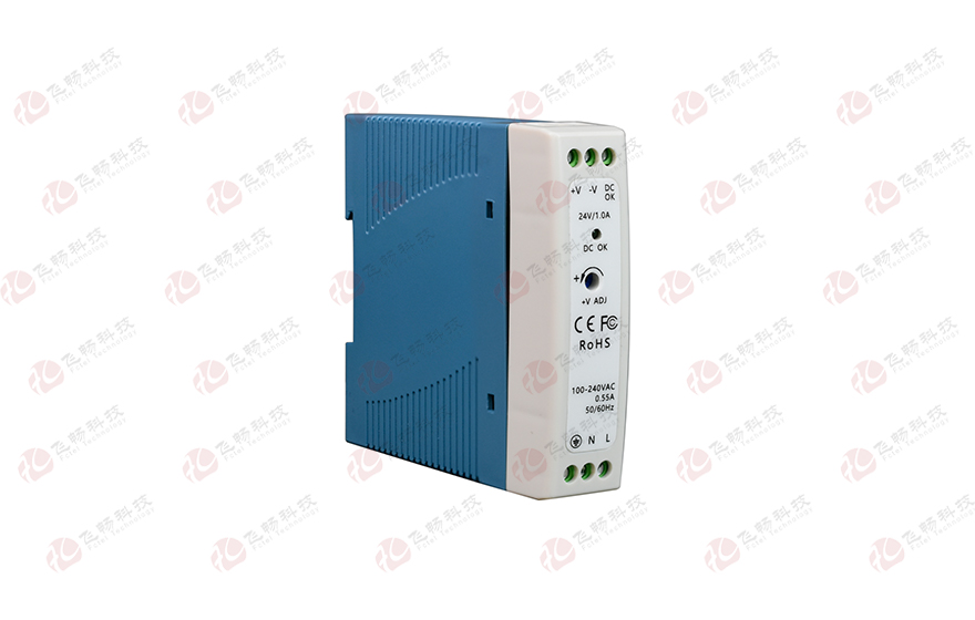 飛暢科技-工業級導軌式 AC220V轉 DC12V2A/24V1A  開關電源