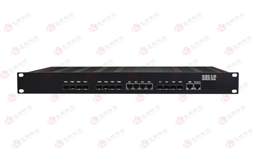 飛暢科技-8口GPON光+4路千兆電+2路千兆光+2路萬(wàn)兆光  GPON OLT