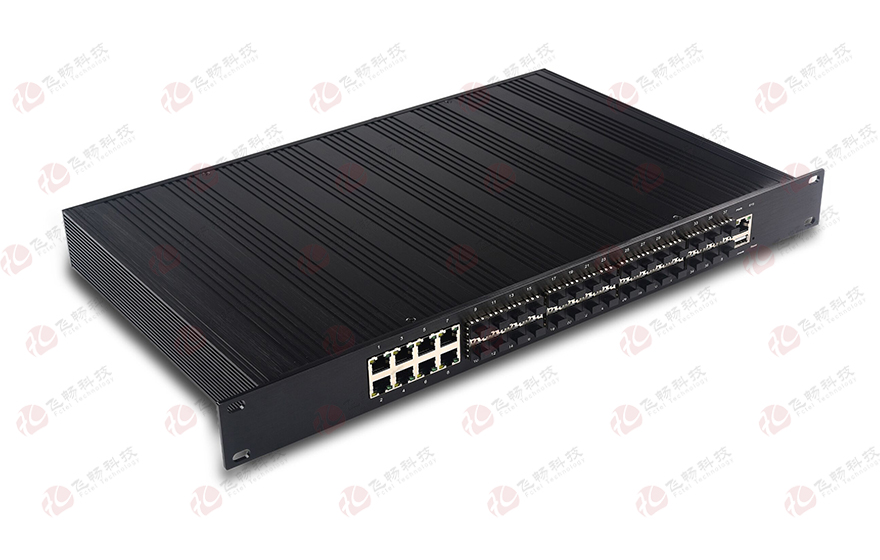 飛暢科技-管理型工業級 千兆/萬兆6萬兆光+8路千兆電+千兆24光 三層交換機