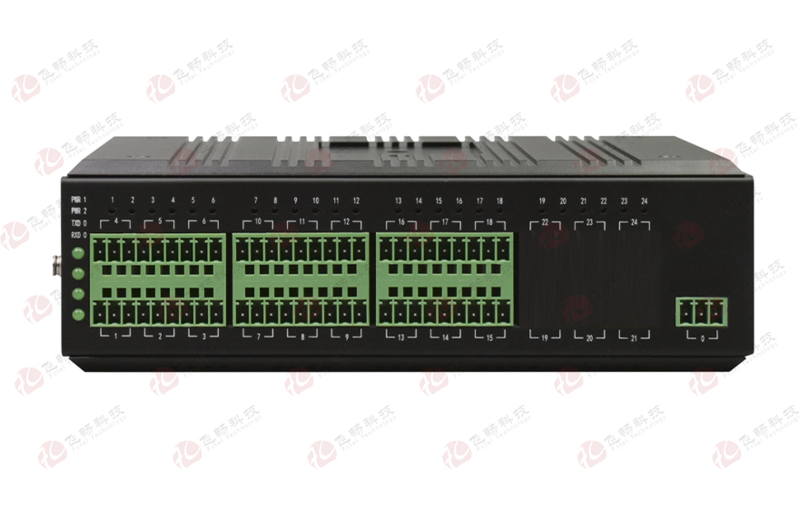 飛暢科技-工業軌式 16路RS485集線器