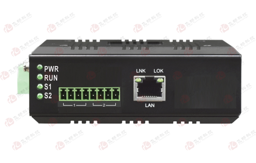 飛暢科技-工業軌式1-2路CAN總線服務器