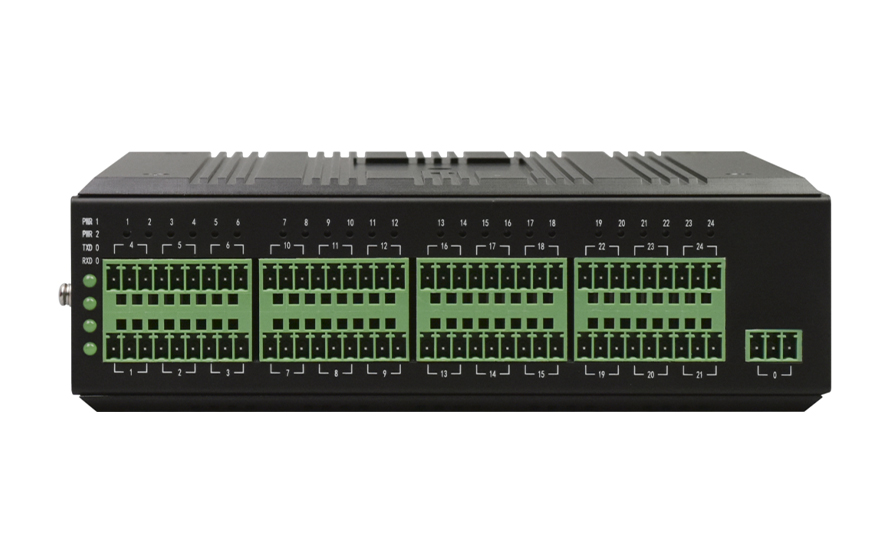飛暢科技-工業軌式 24路RS485集線器